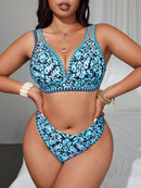 Conjunto de Biquíni Feminino de Cintura Alta - Belinda. Plus Size