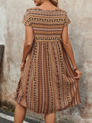 Vestido Feminino Xadrez Manga Curta Louiss