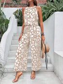 Conjunto Feminino  2 peças Regata com Estampa Geométrica e Calça - Nora