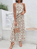 Conjunto Feminino  2 peças Regata com Estampa Geométrica e Calça - Nora