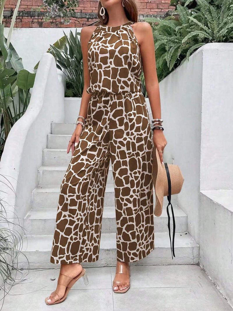 Conjunto Feminino  2 peças Regata com Estampa Geométrica e Calça - Nora