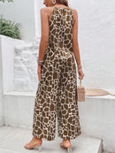 Conjunto Feminino  2 peças Regata com Estampa Geométrica e Calça - Nora