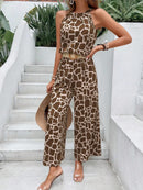 Conjunto Feminino  2 peças Regata com Estampa Geométrica e Calça - Nora