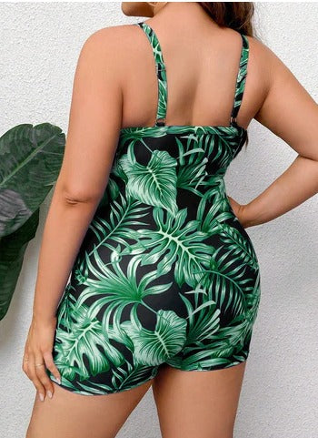 Maiô Feminino Tipo Macaquinha Adella Plus Size. Flash