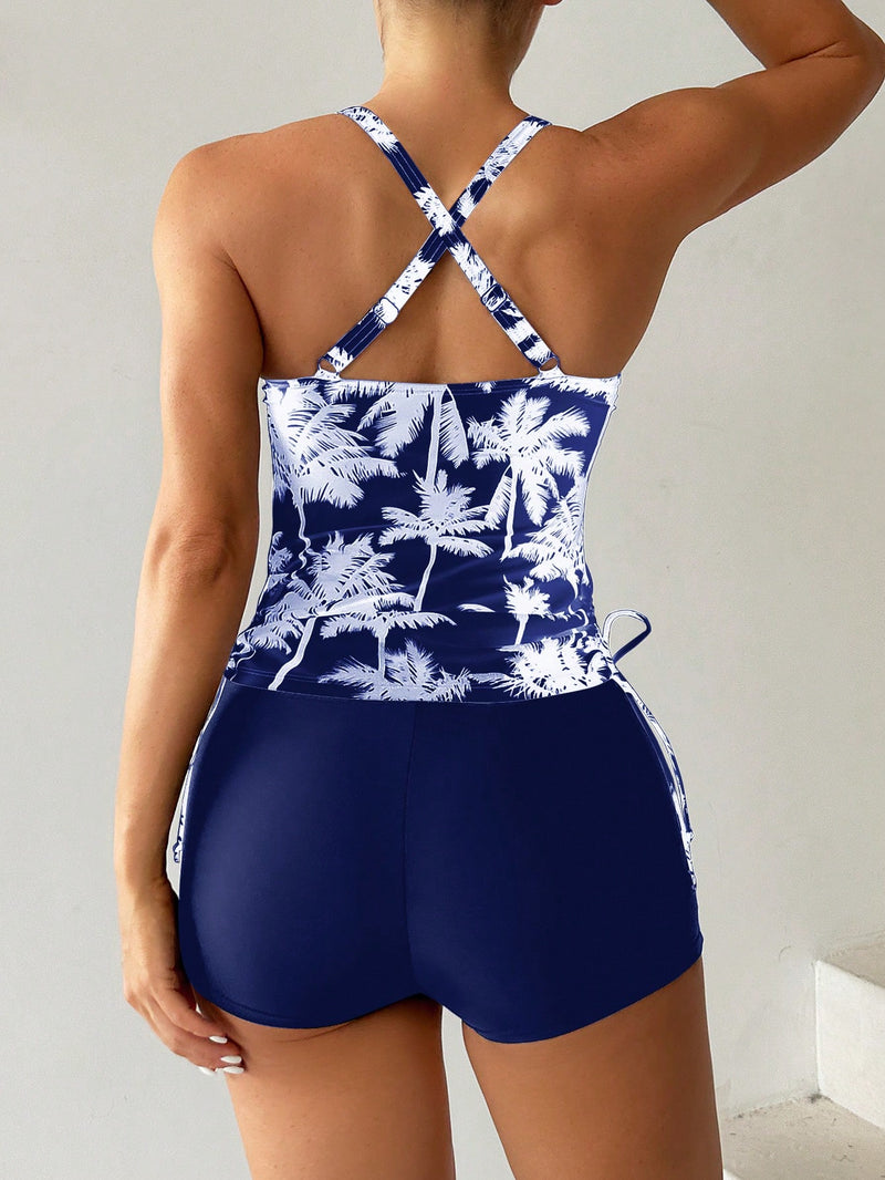 Shortkini feminino estampado Jolly