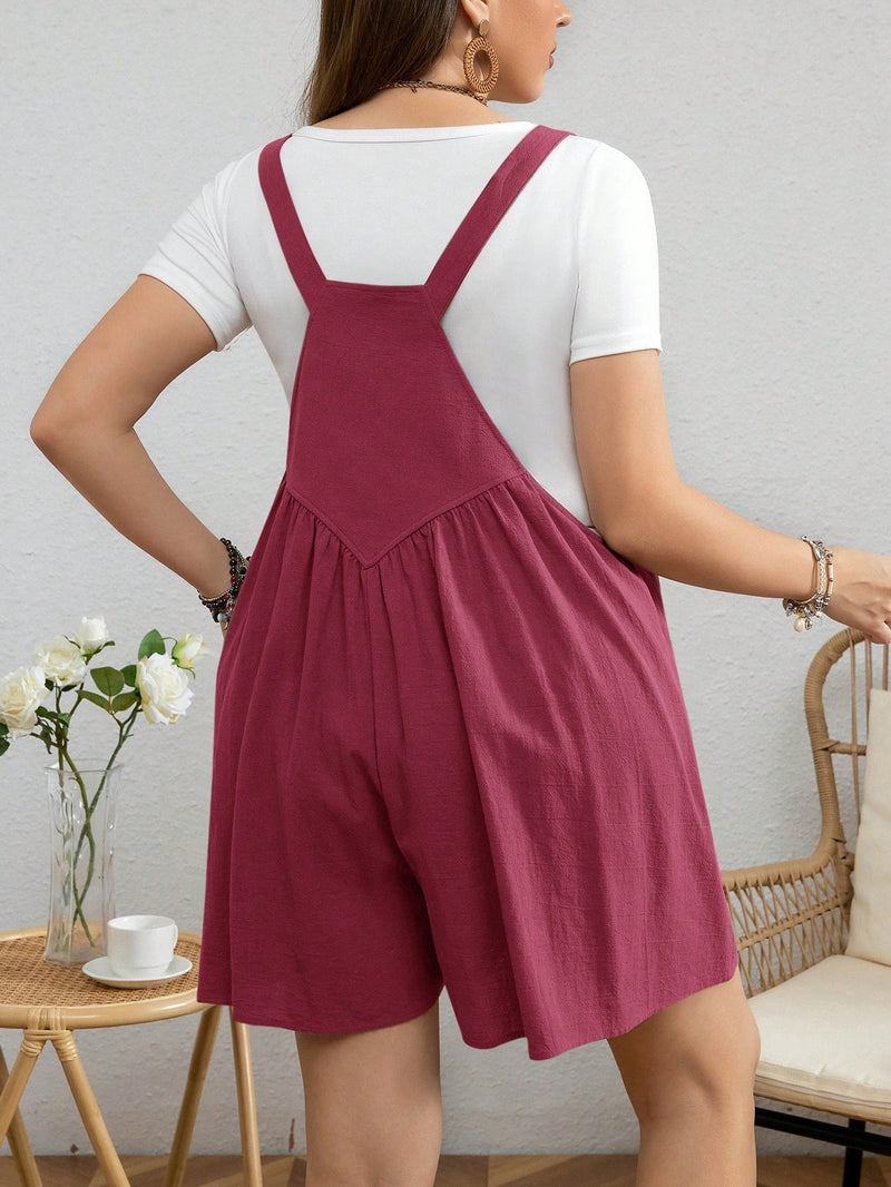 Macacão Feminino Com Bolços - Cristal. Plus Size