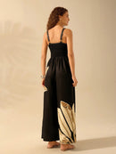 Macacão Feminino De Perna Larga Sofia