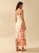 Macacão Feminino De Perna Larga Sofia