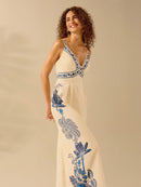 Macacão Feminino De Perna Larga Sofia