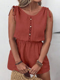Macacão Feminino com Detalhes de Renda - Heidi. Plus Size