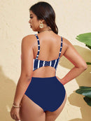 Maiô Feminino Decote em V Profundo Ajustável - Luena. Plus Size