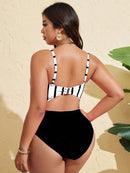 Maiô Feminino Decote em V Profundo Ajustável - Luena. Plus Size