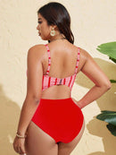 Maiô Feminino Decote em V Profundo Ajustável - Luena. Plus Size