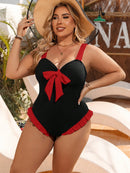 Maiô Feminino com Babado e Laço na Frente - Amara. Plus Size