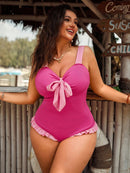 Maiô Feminino com Babado e Laço na Frente - Amara. Plus Size