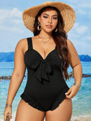 Maiô Feminino com Babado e Laço na Frente - Amara. Plus Size