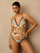 Maiô Feminino com decote em V - Ilana. Plus Size