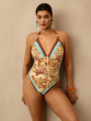 Maiô Feminino com decote em V - Ilana. Plus Size