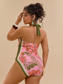 Maiô Feminino com decote em V - Ilana. Plus Size