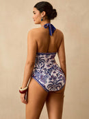 Maiô Feminino com decote em V - Ilana. Plus Size