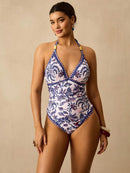 Maiô Feminino com decote em V - Ilana. Plus Size