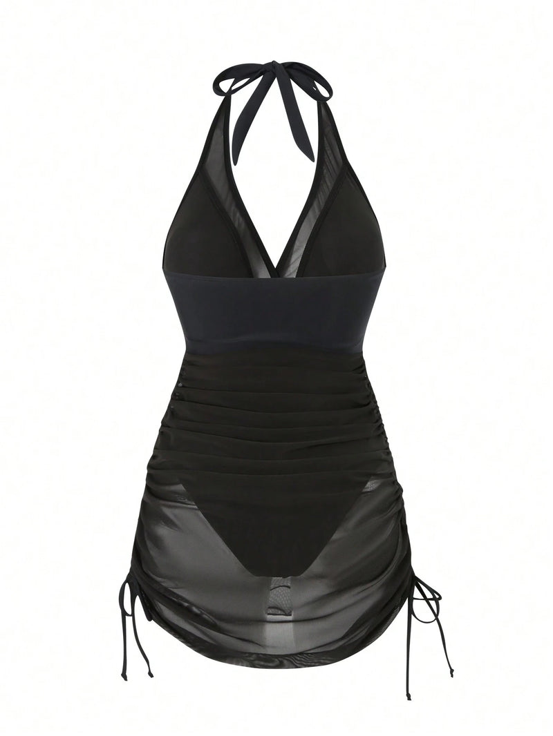 Maiô Feminino com design de Vestido Transparente - Celine