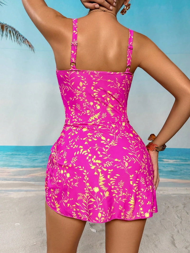 Maiô Tankini Feminino com Decote Redondo - Nadini