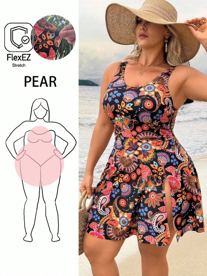 Maiô Vestido Feminino de Uma Peça - Hanna. Plus Size