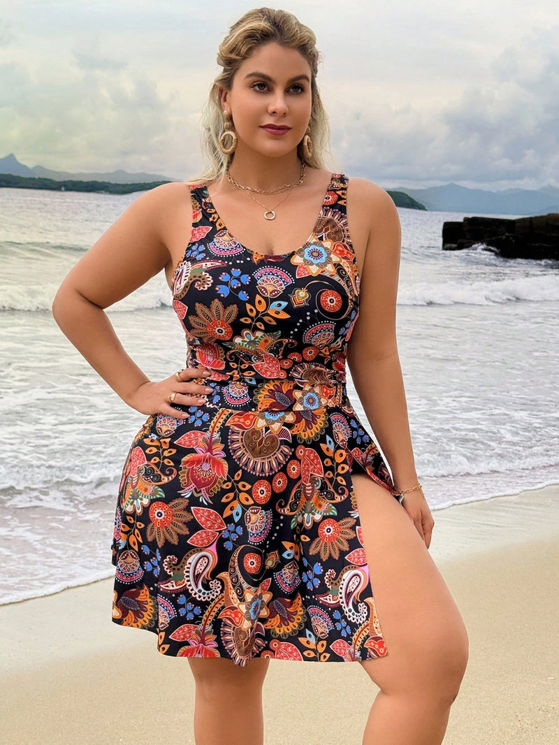 Maiô Vestido Feminino de Uma Peça - Hanna. Plus Size