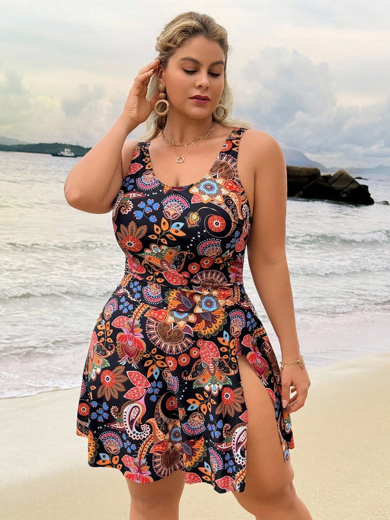 Maiô Vestido Feminino de Uma Peça - Hanna. Plus Size