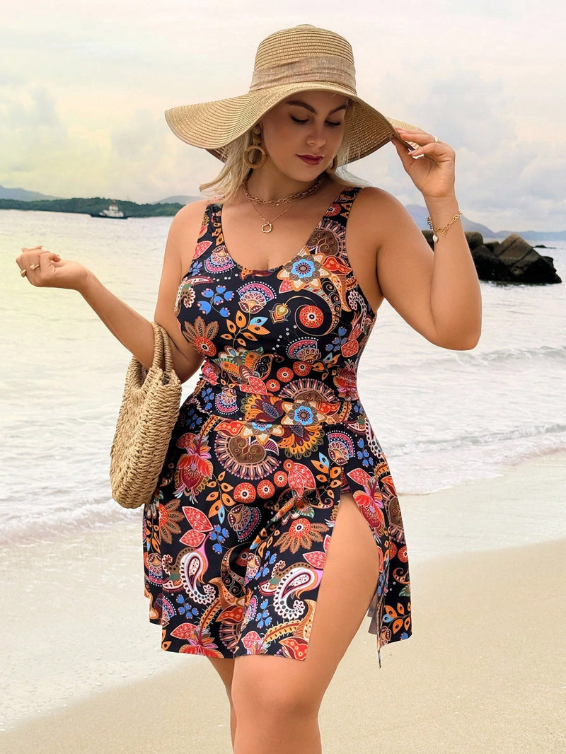 Maiô Vestido Feminino de Uma Peça - Hanna. Plus Size