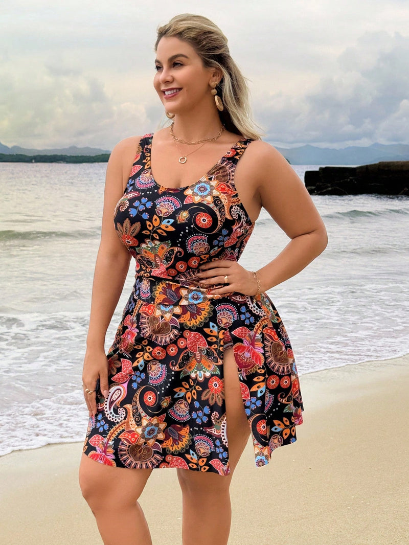 Maiô Vestido Feminino de Uma Peça - Hanna. Plus Size