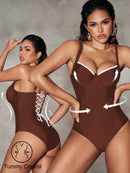 Maiô Elegante Feminino Modelador com Cordão Nas Costas - Yanusca