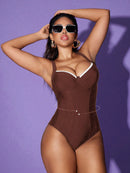 Maiô Elegante Feminino Modelador com Cordão Nas Costas - Yanusca