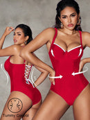 Maiô Elegante Feminino Modelador com Cordão Nas Costas - Yanusca