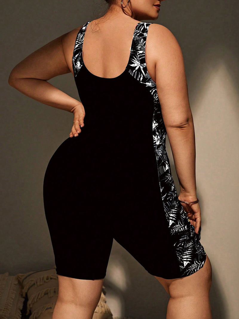 Maiô Feminino Tipo Macacão Anastacia Plus Size