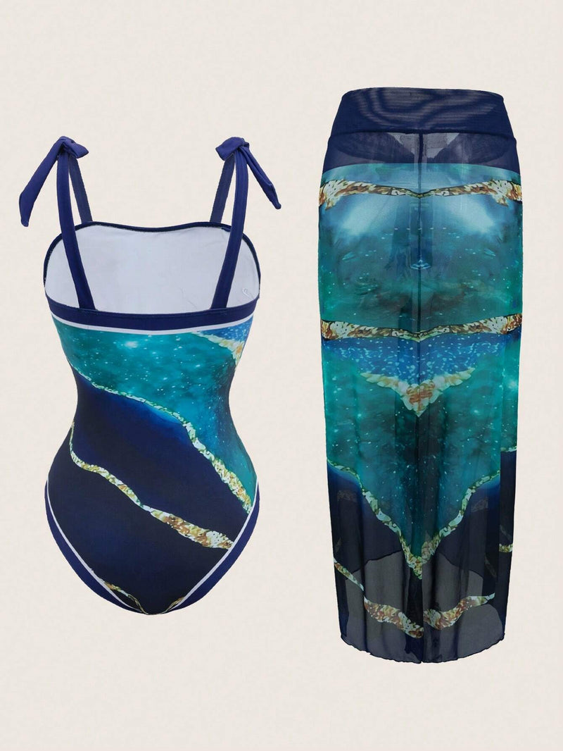 Maiô Feminino com Saída de Praia - Margo. Plus Size Flash