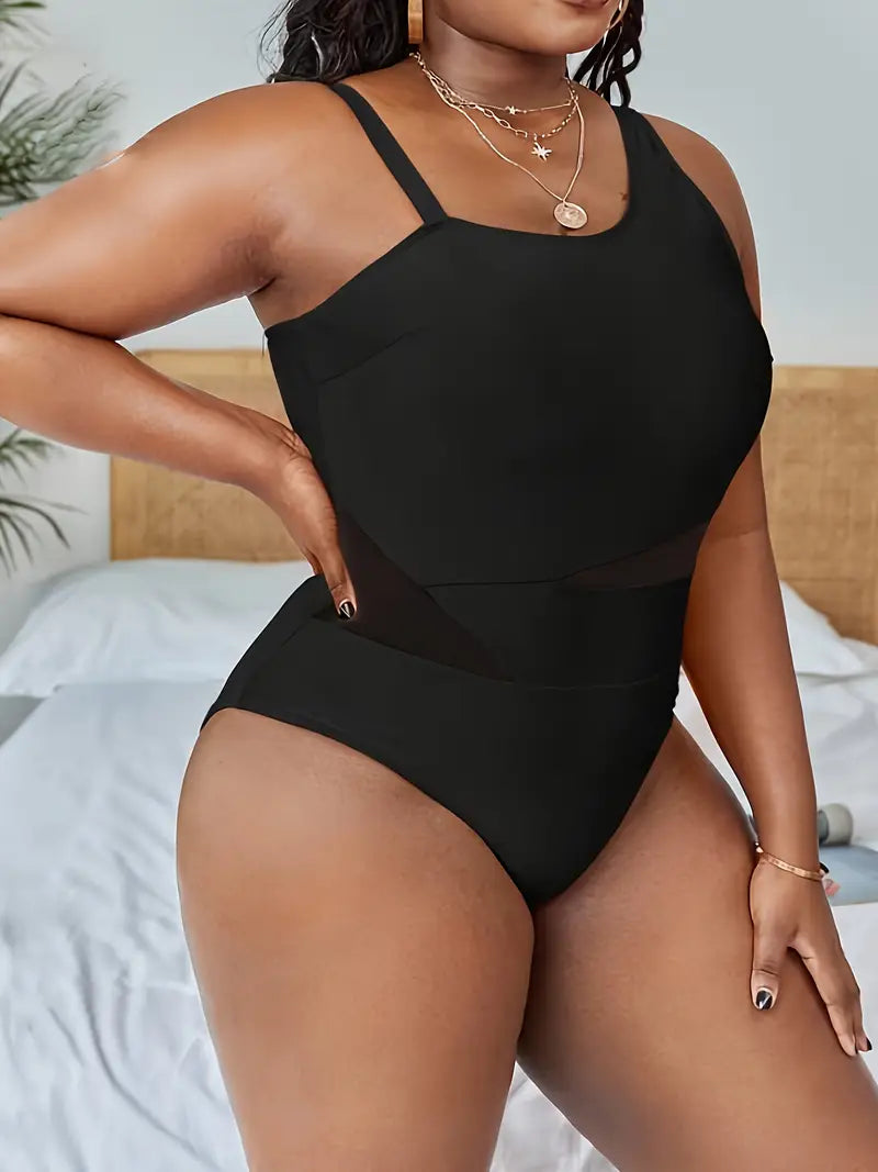 Maiô Feminino sem armação Gola Assimétrica Alanis. Plus Size. Flash