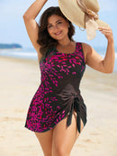 Maiô Tankini Feminino com Estampa Floral e Amarração Lateral - Flora. Plus Size