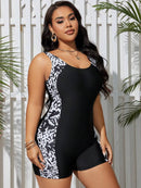 Maiô Tanquíni Feminino Com Estampa Lateral - Olivia. Plus Size
