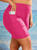 Monte Seu Biquíni Plus Short De Praia Feminina Com Bolsa Para Celular
