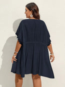 Quimono Feminino Meia Manga Com Gola V Profunda Bella Plus Size