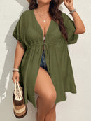 Quimono Feminino Meia Manga Com Gola V Profunda Bella Plus Size