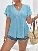 Blusa Feminina Bordada Solta Salim Plus Size