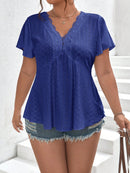 Blusa Feminina Bordada Solta Salim Plus Size