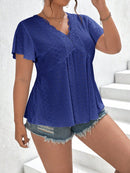 Blusa Feminina Bordada Solta Salim Plus Size