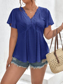 Blusa Feminina Bordada Solta Salim Plus Size