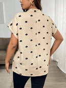 Blusa Feminina Com Gola V E Manga Morcego Janayna Plus Size