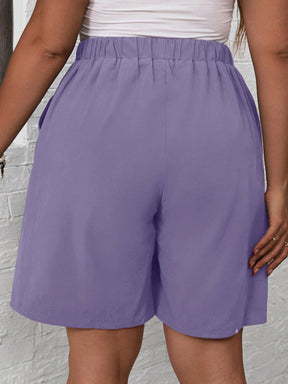 Short Simple Feminino Cintura Elástica Andreia  Plus Size