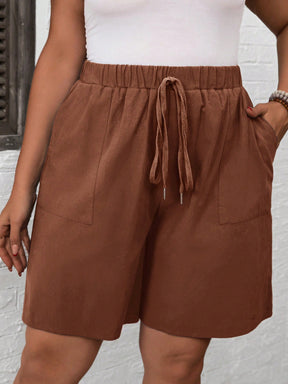 Short Simple Feminino Cintura Elástica Andreia  Plus Size